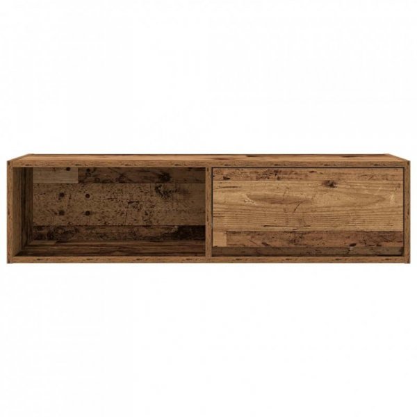 Szafki RTV 2 szt. Stare drewno 100x31x25,5 cm Drewno klejone