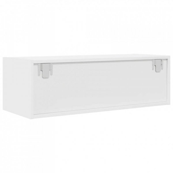 Szafki pod TV 2 szt. Białe 80x31x25,5 cm Drewno klejone