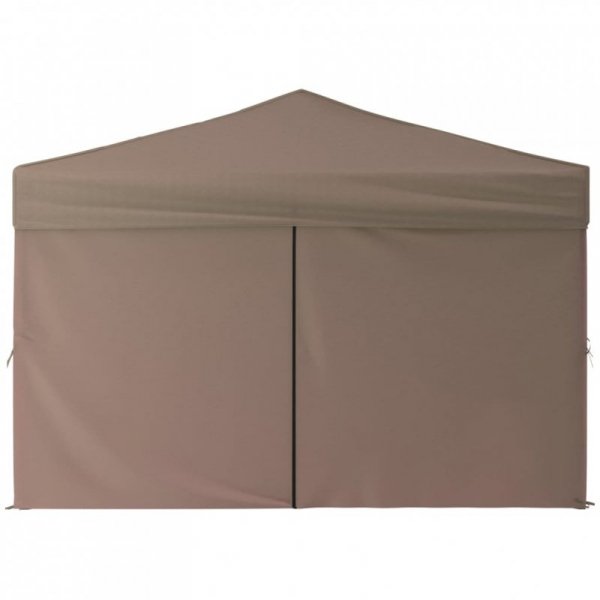 Składany namiot imprezowy ze ściankami, taupe, 3x3 m