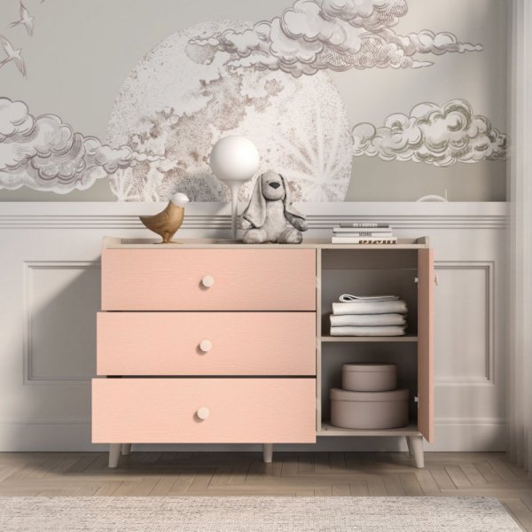 Komoda EVE 05 piasek pustyni / millenial pink