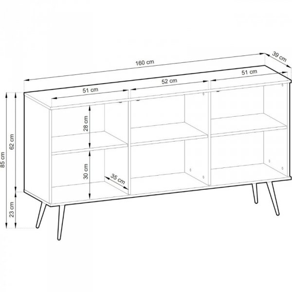 Komoda ARA K160 czarny