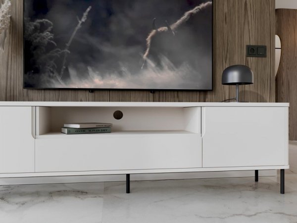 Komoda RTV RADIUS 180NC biały
