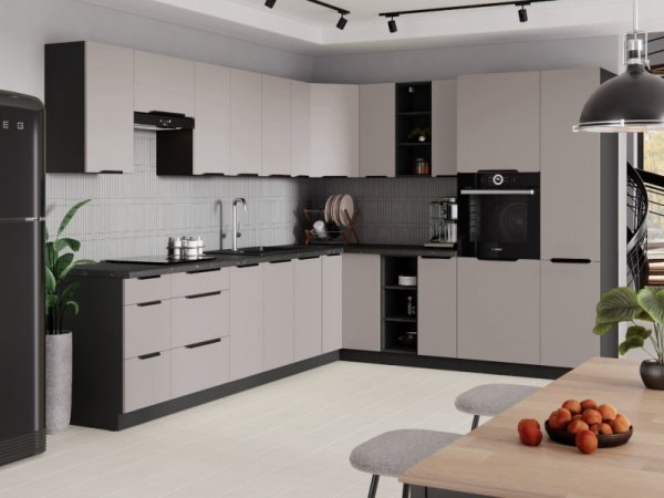 Kuchnia SILVIA 1 czarny / kaszmir