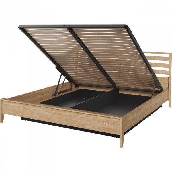 Łóżko 180x200 COZY CZ02 z podnoszonym stelażem dąb olejowany