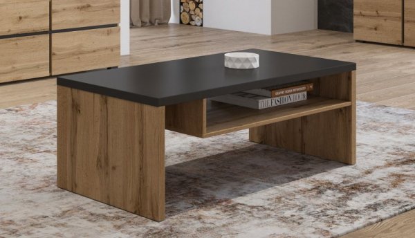 Stolik kawowy CROSI 99 dąb wotan / czarny