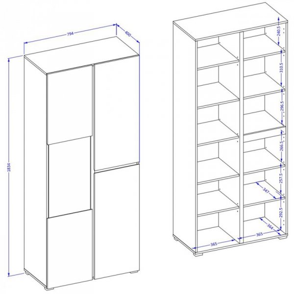 Witryna CROSI 12 zielony / czarny