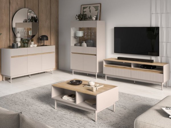 Witryna ERMITE 02 kaszmir / dąb cremona