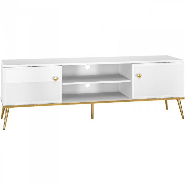 Szafka RTV GOLDEN GL06 biały połysk