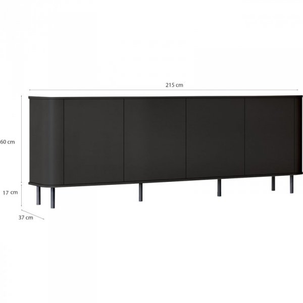 Meble do salonu AZELIO 2 czarny