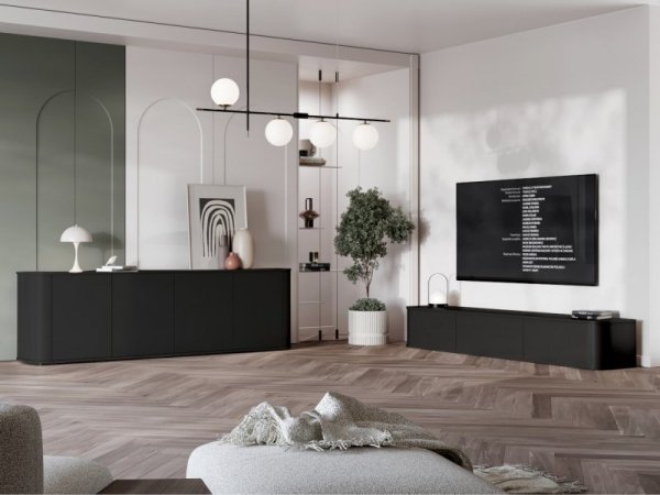 Meble do salonu AZELIO 3 czarny