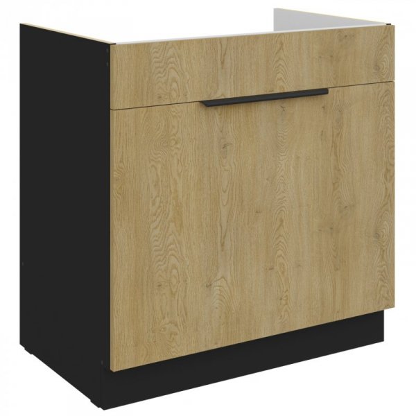 Kuchnia CAMERON 1 czarny / dąb artisan