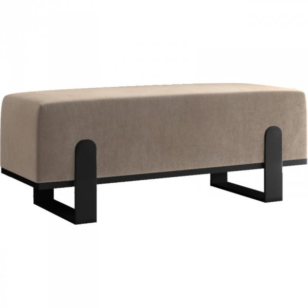 Ławka tapicerowana SULA 80cm czarny / paros 03