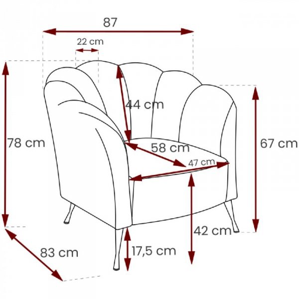 Fotel ARDIA eureka 2127 czarny