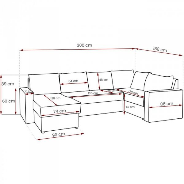 Narożnik DENVI MAXI mdl 05 + montana 101 prawy