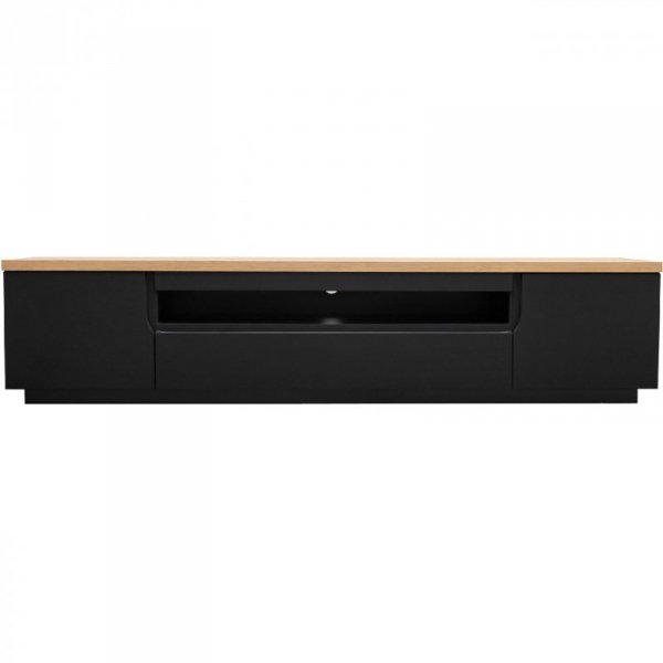 Komoda RTV ENO 200 czarny mat / dąb artisan