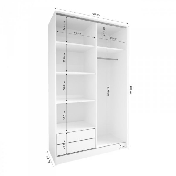 Szafa otwarta MERV K3 120 sonoma