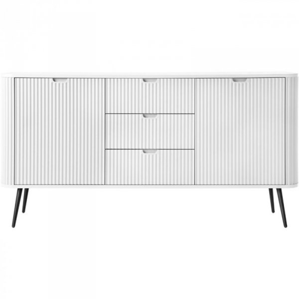 Komoda ZOVI 02 biały / czarny