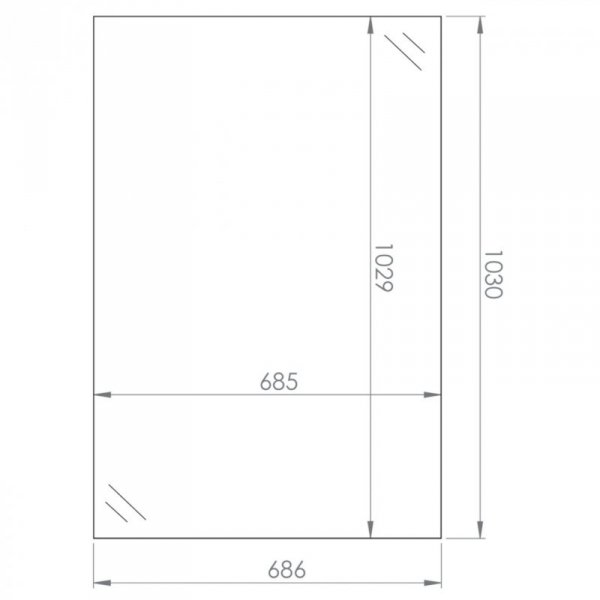 Lustro MEVIA 16 dąb artisan
