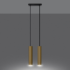 Lampa Wisząca LAGOS 2 złoty połysk