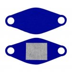 Maseczka ochronna wielorazowa z wymiennym wkładem Elmak MED-M02 niebieski