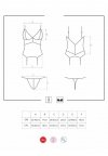 Gorset i stringi czarny 810-COR-1 S/M od Obsessive