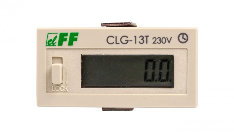 Licznik czasu pracy 110-240V AC/DC 6 znaków cyfrowy tablicowy 48x24mm CLG-13T 230V f&amp;f 5908312591863