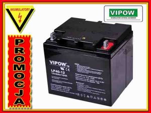 BAT0222 Akumulator żelowy VIPOW 12V 40Ah