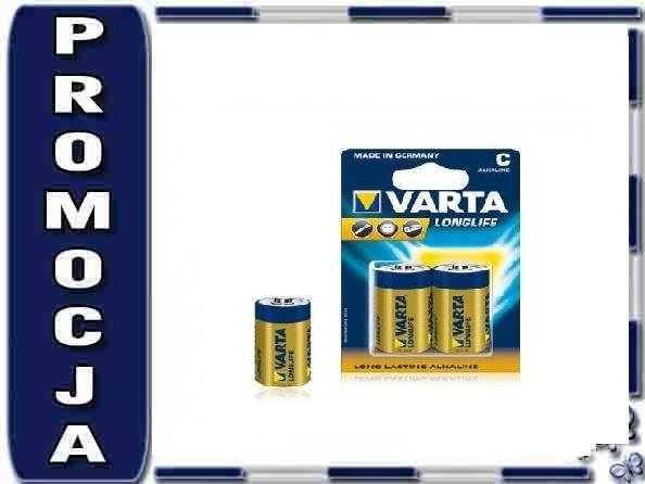 BAT0243 Bateria alkaliczna VARTA LR14 LONGLIFE 2