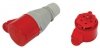 GNIAZDO IZOLACYJNE PRZENOŚNE 32A 400V CZERWONE 3P+N+Z IP44 (1 SZT)