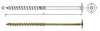 WKRĘT DO DREWNA Z KOŁNIERZEM NA TORX OCYNK ŻÓŁTY 8*120MM T40 (50 SZT)