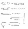 ZESTAW KLUCZY NASADOWYCH 1/2'', 1000V,  19 SZTUK (1 KPL)