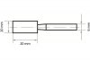 ŚCIERNICA TRZPIENIOWA EKW 60 L V1 20*20*6 (1 SZT)