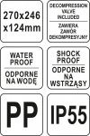 WALIZKA NARZĘDZIOWA HERMET 270*246*124MM (1 SZT)