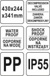 WALIZKA NARZĘDZIOWA HERMETYCZNA PIONOWA (1 SZT)