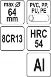 OBCINAK DO RUR PCV  64MM V-CUT (1 SZT)