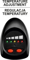 OPALARKA 2000W 50~550°C AKCESORIA WSKAŹNIK LED (1 KPL)