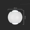 Oprawa Ścienna Góra Dół V-TAC 2W LED IP54 Biała VT-2502 4000K 200lm