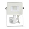 Projektor LED V-TAC 10W SAMSUNG CHIP Czujnik Ruchu Funkcja Cut-OFF Biały VT-10-S 3000K 800lm 5 Lat Gwarancji
