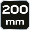 Szczypce wydłużone wygięte 200 mm