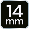 Nasadka udarowa 1/2, 14 x 38mm, Cr-Mo