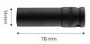 Nasadka udarowa 1/2 długa, 14 x 78mm , Cr-Mo