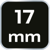 Nasadka sześciokątna 3/8, 17 mm