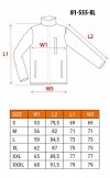Bluza dziana wzmacniana tkaniną softshell, rozmiar XL