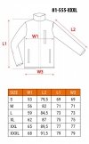 Bluza dziana wzmacniana tkaniną softshell, rozmiar XXXL