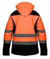 Kurtka robocza ostrzegawcza softshell z kapturem, pomarańczowa, rozmiar XXL