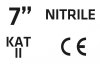 Rękawice ogrodowe pokryte nitrylem, wzór kwiatki, rozmiar 7