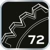 Grzechotka 1/2, 360°, 72T