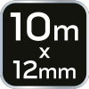 Taśmy uszczelniające do rur 10 m x 12 mm x 0.075 mm, 5 szt.