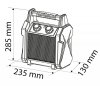 Nagrzewnica elektryczna ceramiczna PTC, 3kW nowy model