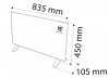 Grzejnik konwektorowy elektryczny 2000W, IP24